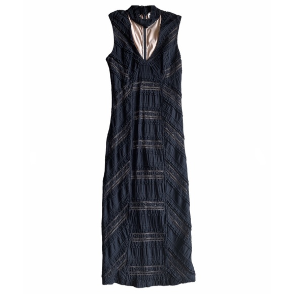 Cinq a Sept Black Stretch Lace Kora Dress - Picture 4 of 6